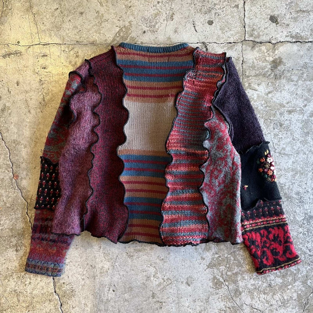 画像2: 【Wiz&Witch】"OUT STITCH" DECO KNIT / OS (2)