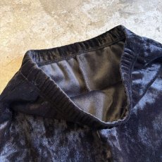 画像6: BLACK COLOR VELVET BACK SLIT SKIRT / W26~W35 (6)