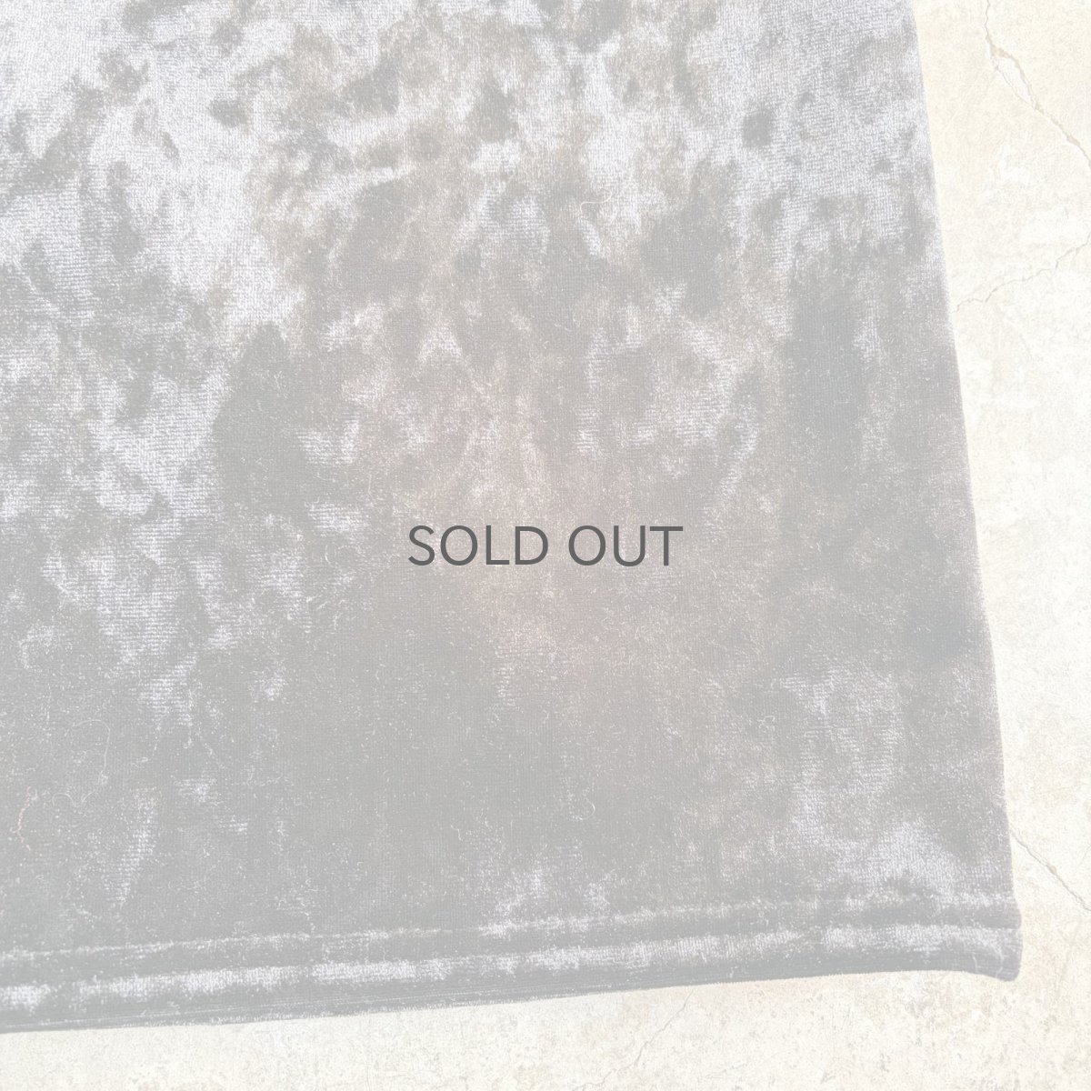 画像4: BLACK COLOR VELVET BACK SLIT SKIRT / W26~W35 (4)