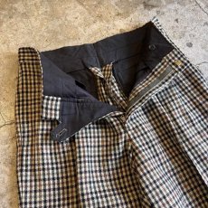 画像7: GUN CLUB CHECK PATTERN 2 TUCK DESIGN SLACKS PANTS / W29 (7)