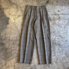 画像1: GUN CLUB CHECK PATTERN 2 TUCK DESIGN SLACKS PANTS / W29 (1)