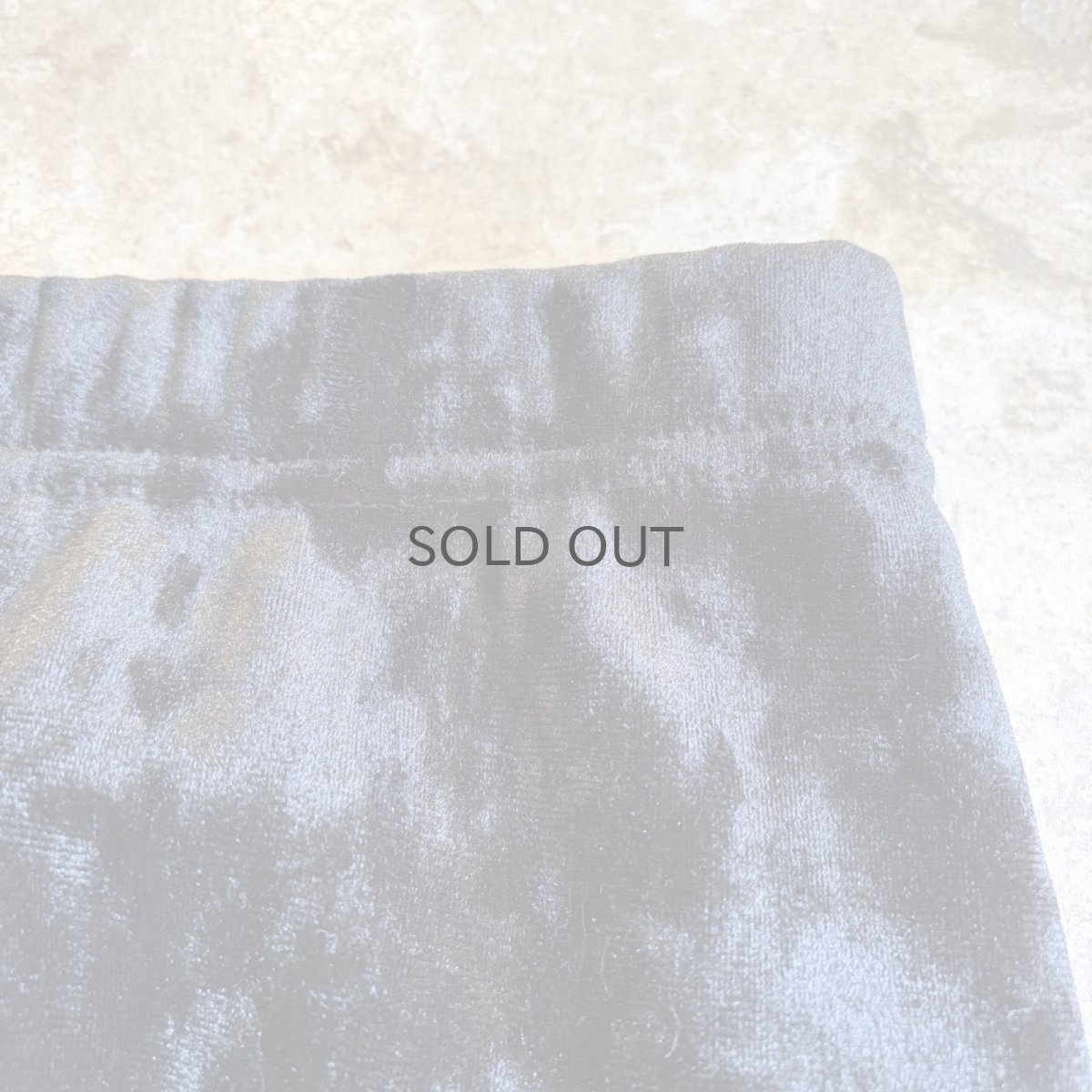 画像8: BLACK COLOR VELVET BACK SLIT SKIRT / W26~W35 (8)