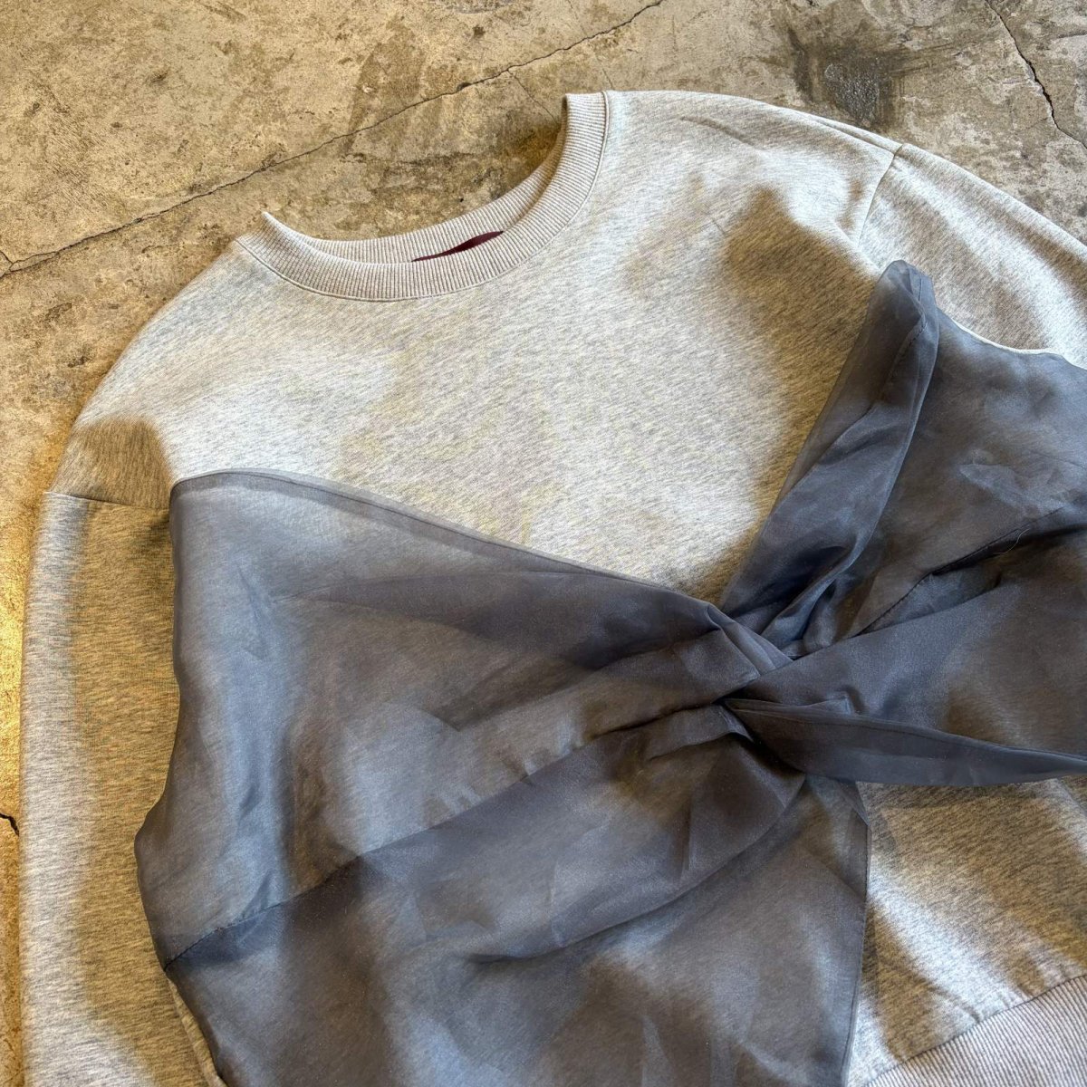 画像3: 【Wiz&Witch】"UNITED" BARE TULLE SWEAT / OS / GRAY (3)