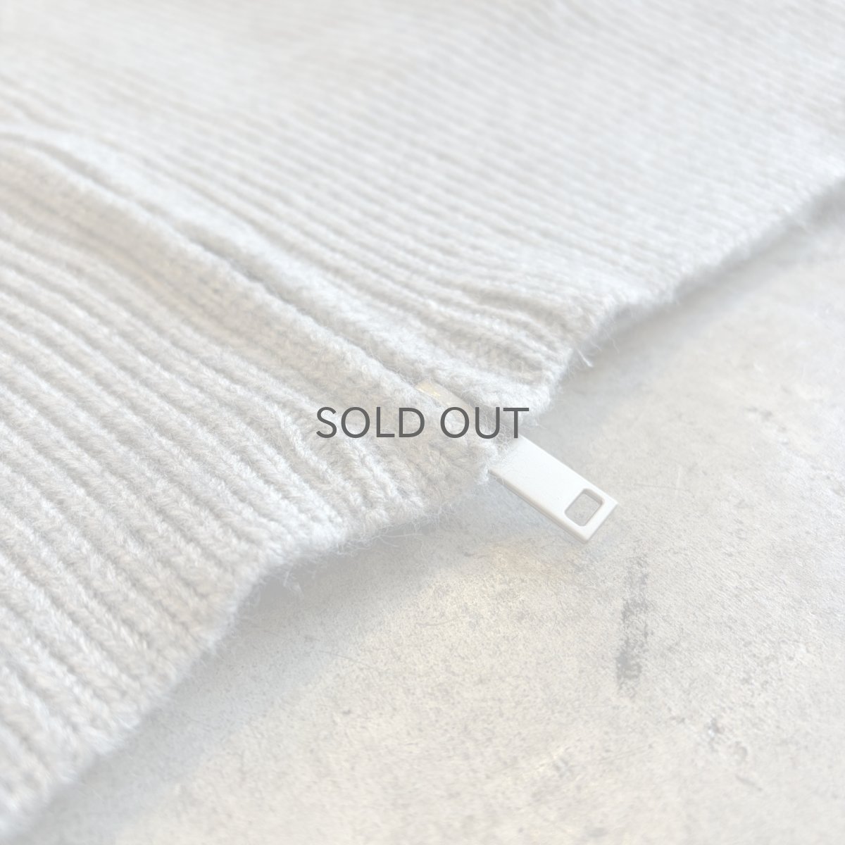 画像11: 【WONDERGROUND】HIGH & SAILOR COLLAR DOUBLE ZIP UP KNIT TOPS / GRAY / OS (11)