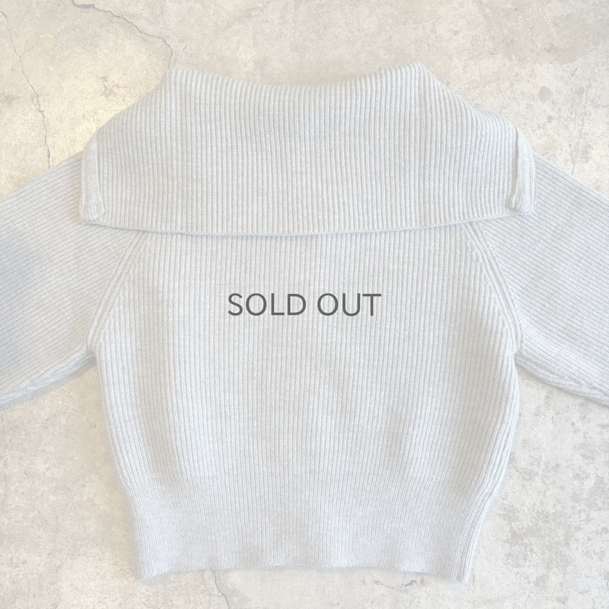 画像9: 【WONDERGROUND】HIGH & SAILOR COLLAR DOUBLE ZIP UP KNIT TOPS / GRAY / OS (9)