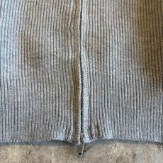 画像4: 【WONDERGROUND】HIGH & SAILOR COLLAR DOUBLE ZIP UP KNIT TOPS / GRAY / OS (4)