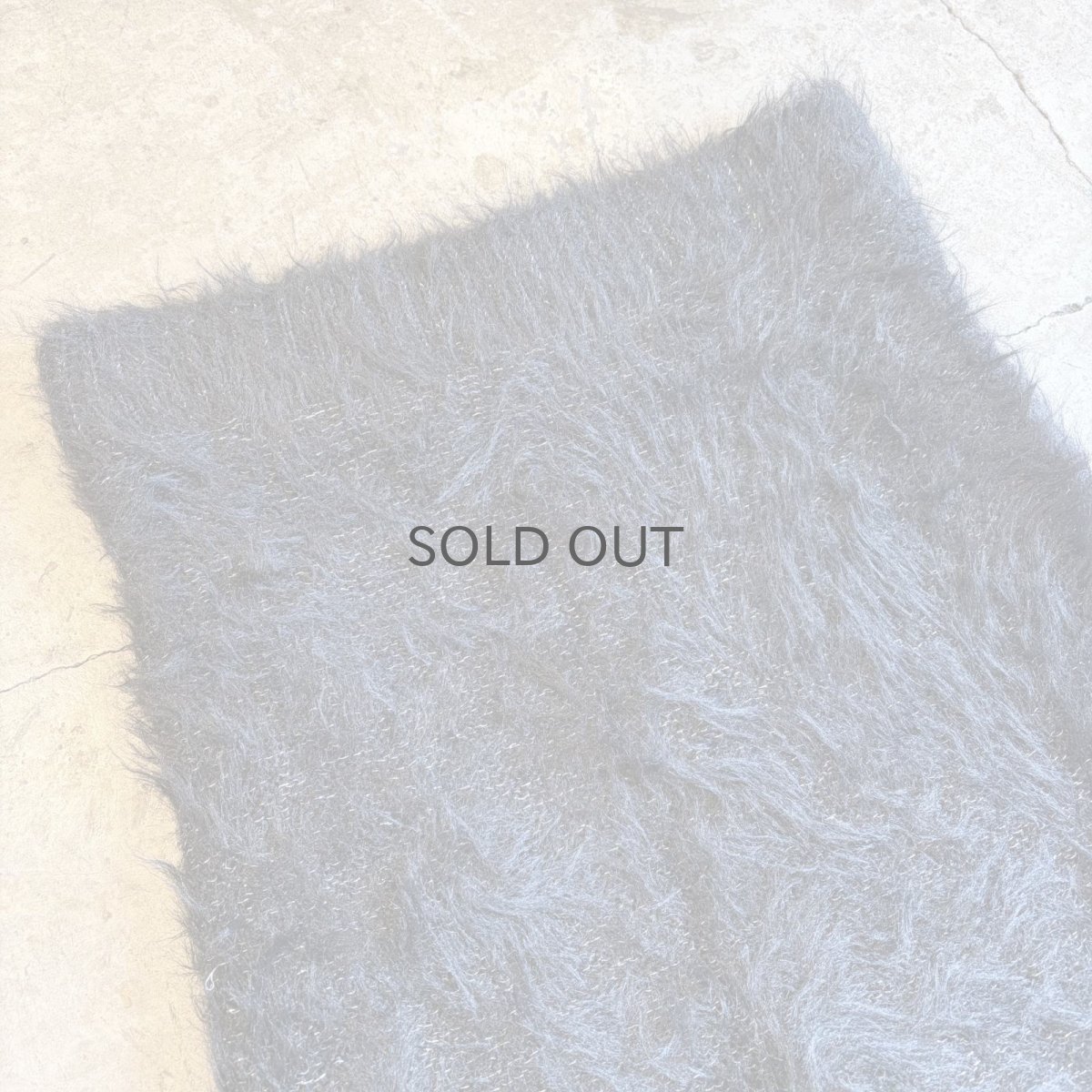 画像3: POINT GLITTER COLOR SHAGGY FAUX FUR BACK SLIT SKIRT / W27~W33 (3)