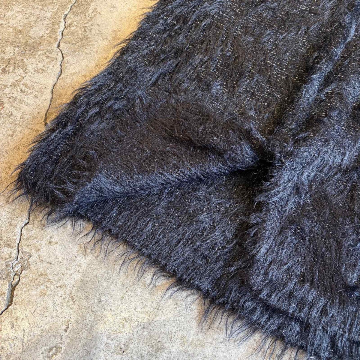 画像10: POINT GLITTER COLOR SHAGGY FAUX FUR BACK SLIT SKIRT / W27~W33 (10)