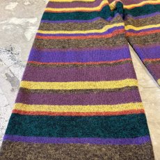 画像7: ALL OVER BORDER PATTERN KNITTING PANTS / FREE (7)