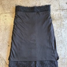 画像9: POINT GLITTER COLOR SHAGGY FAUX FUR BACK SLIT SKIRT / W27~W33 (9)