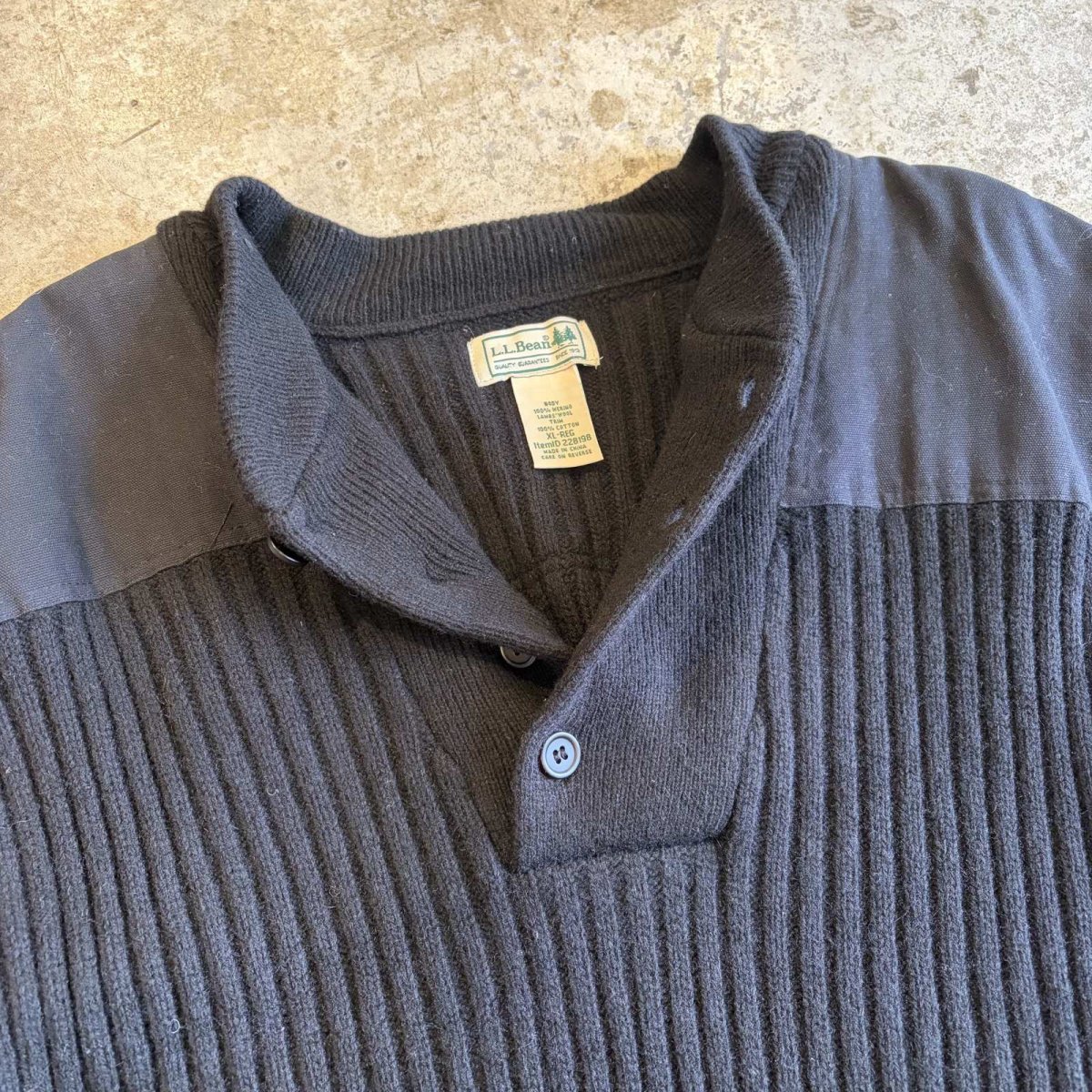 画像7: 【L.L Bean】HENRY SHOULDER ELBOW PATCH DESIGN SWEATER / Ladies XL (7)