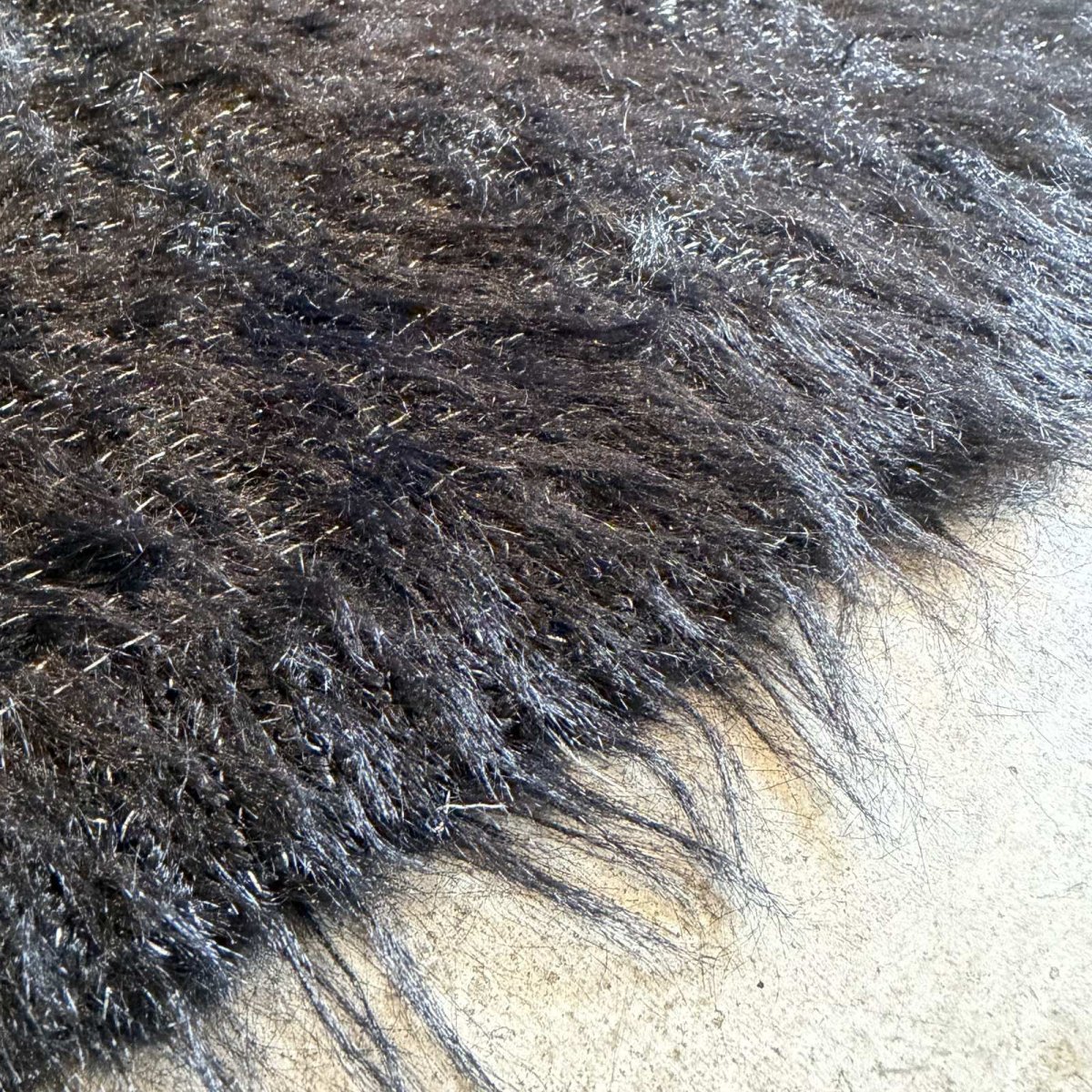 画像11: POINT GLITTER COLOR SHAGGY FAUX FUR BACK SLIT SKIRT / W27~W33 (11)