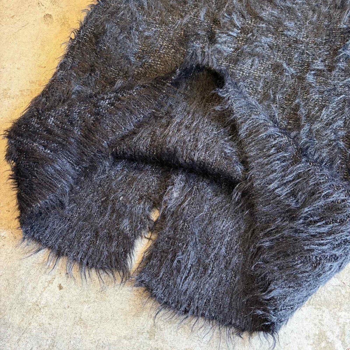 画像6: POINT GLITTER COLOR SHAGGY FAUX FUR BACK SLIT SKIRT / W27~W33 (6)