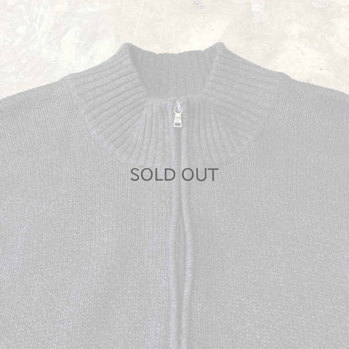画像10: 【CALVIN KLEIN】CHARCOAL COLOR HALF ZIP KNIT SWEATER / Mens L (10)