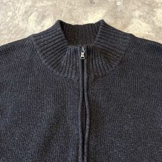 画像10: 【CALVIN KLEIN】CHARCOAL COLOR HALF ZIP KNIT SWEATER / Mens L (10)