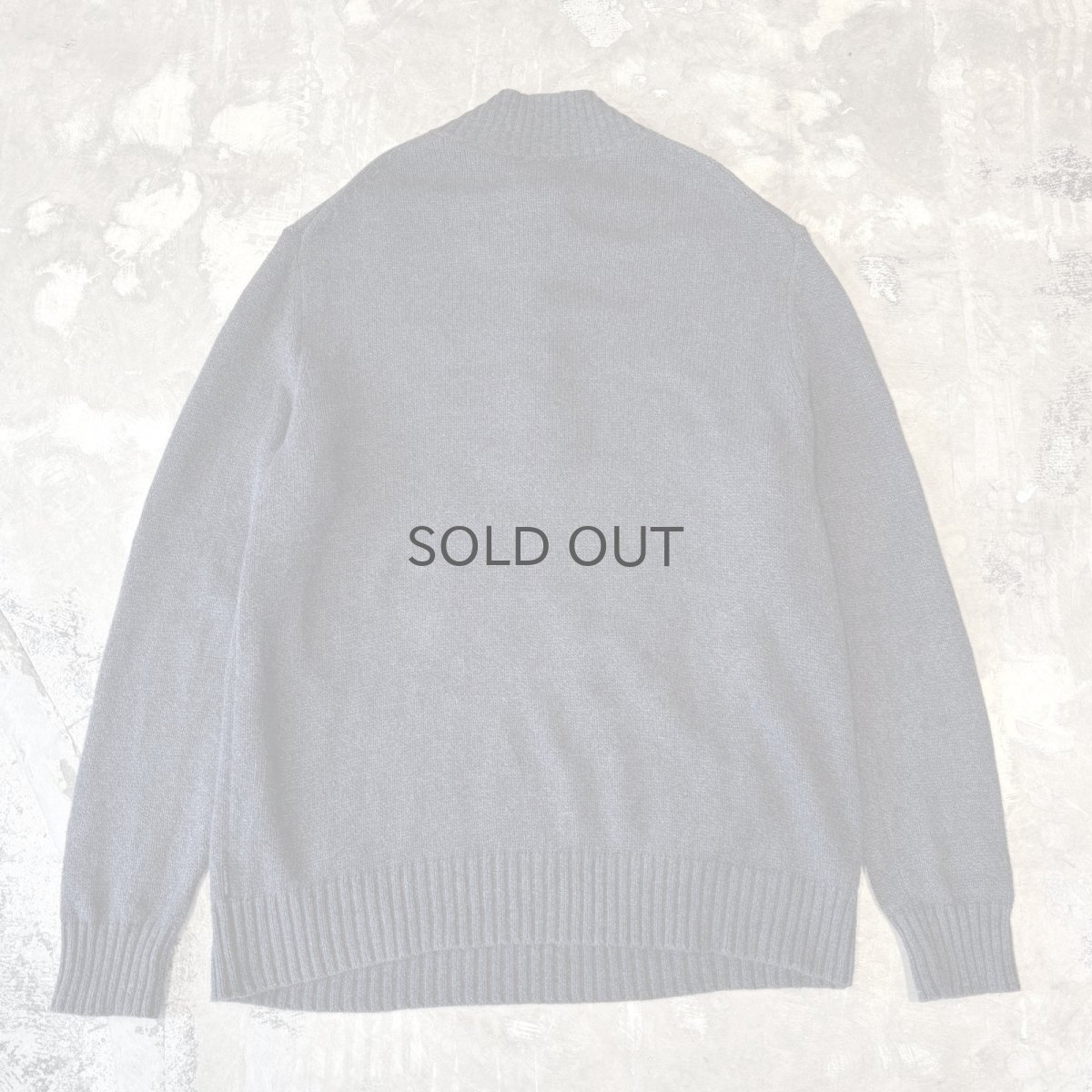 画像2: 【CALVIN KLEIN】CHARCOAL COLOR HALF ZIP KNIT SWEATER / Mens L (2)