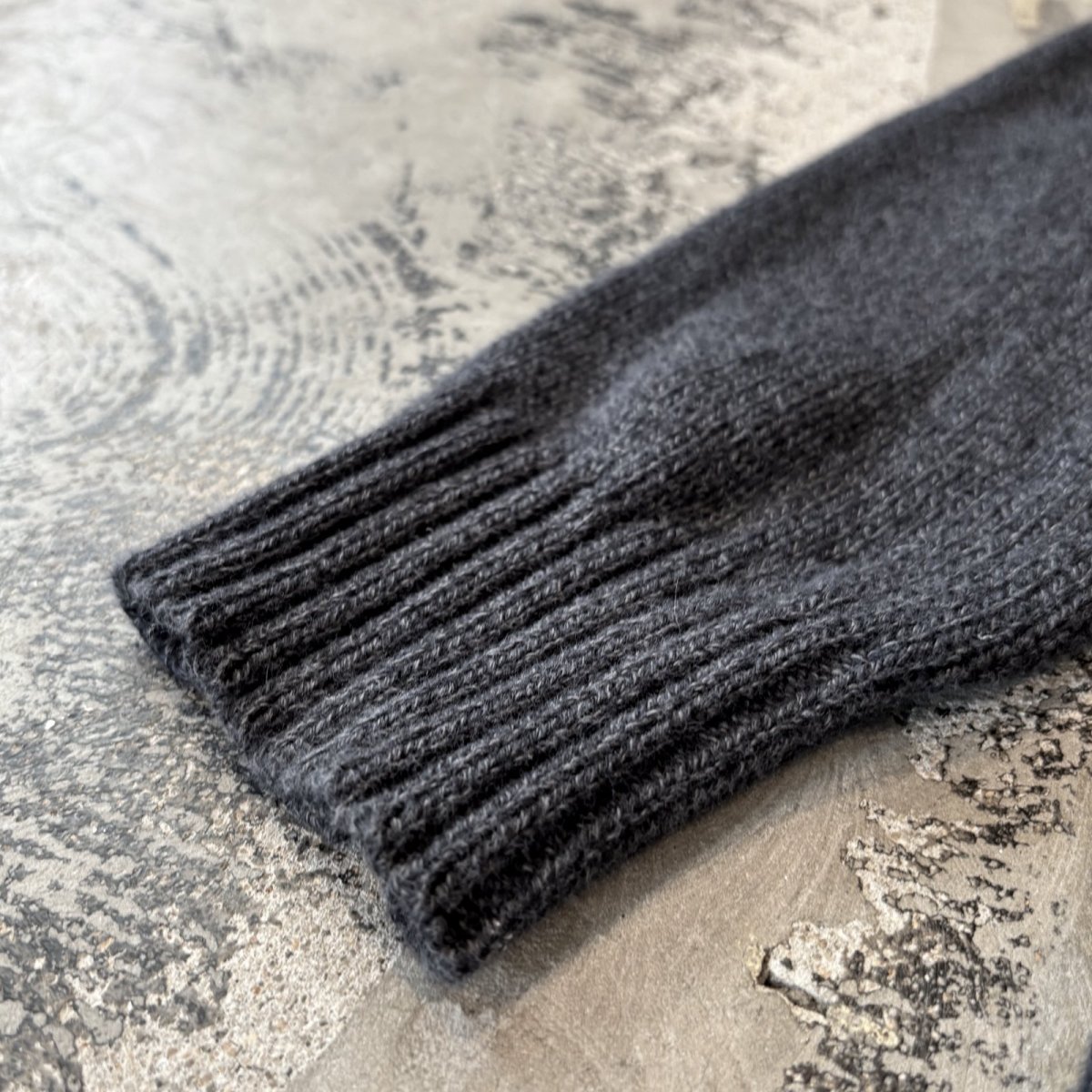 画像7: 【CALVIN KLEIN】CHARCOAL COLOR HALF ZIP KNIT SWEATER / Mens L (7)