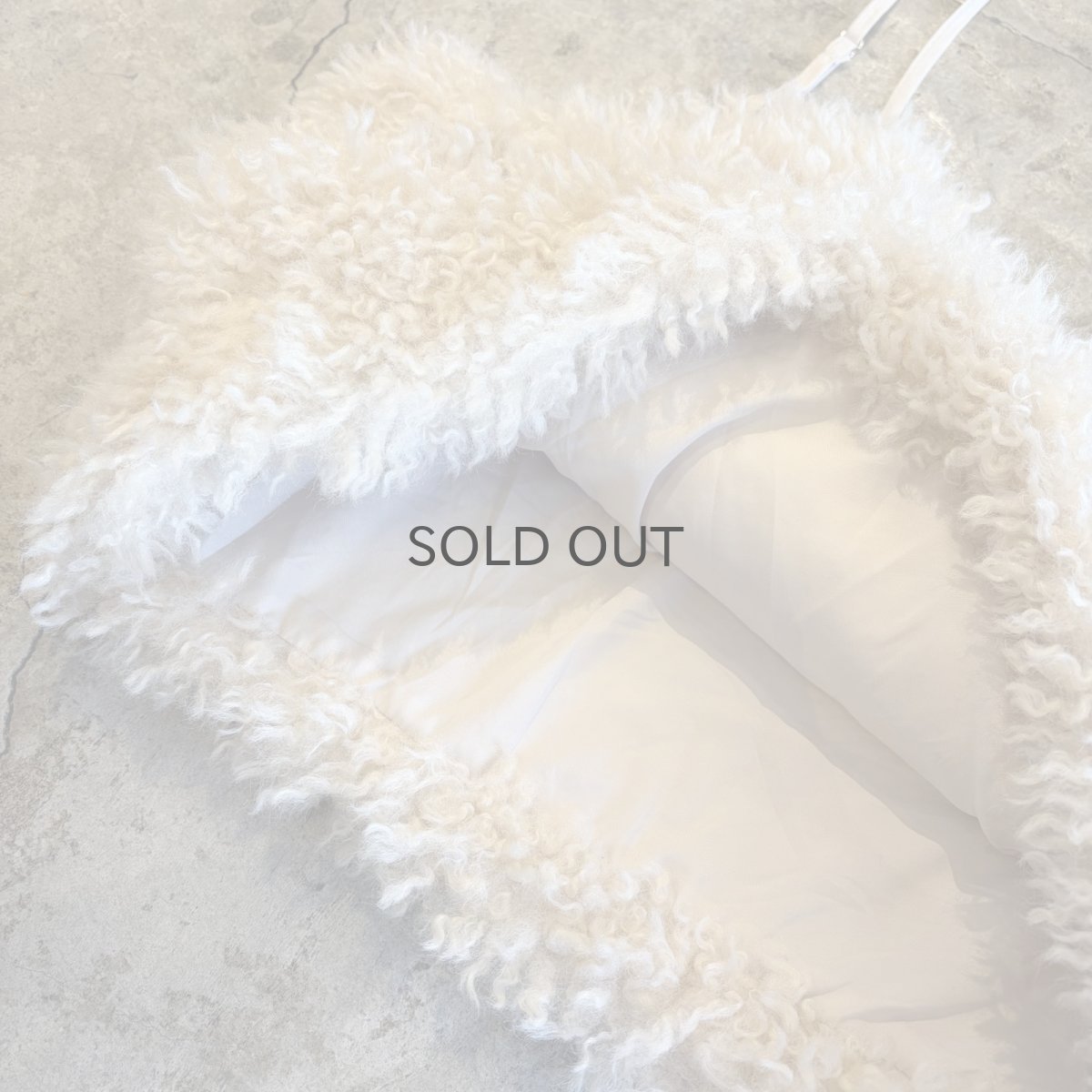 画像6: IVORY COLOR  DESIGN BOA FUR CAMISOLE / Ladies M (6)