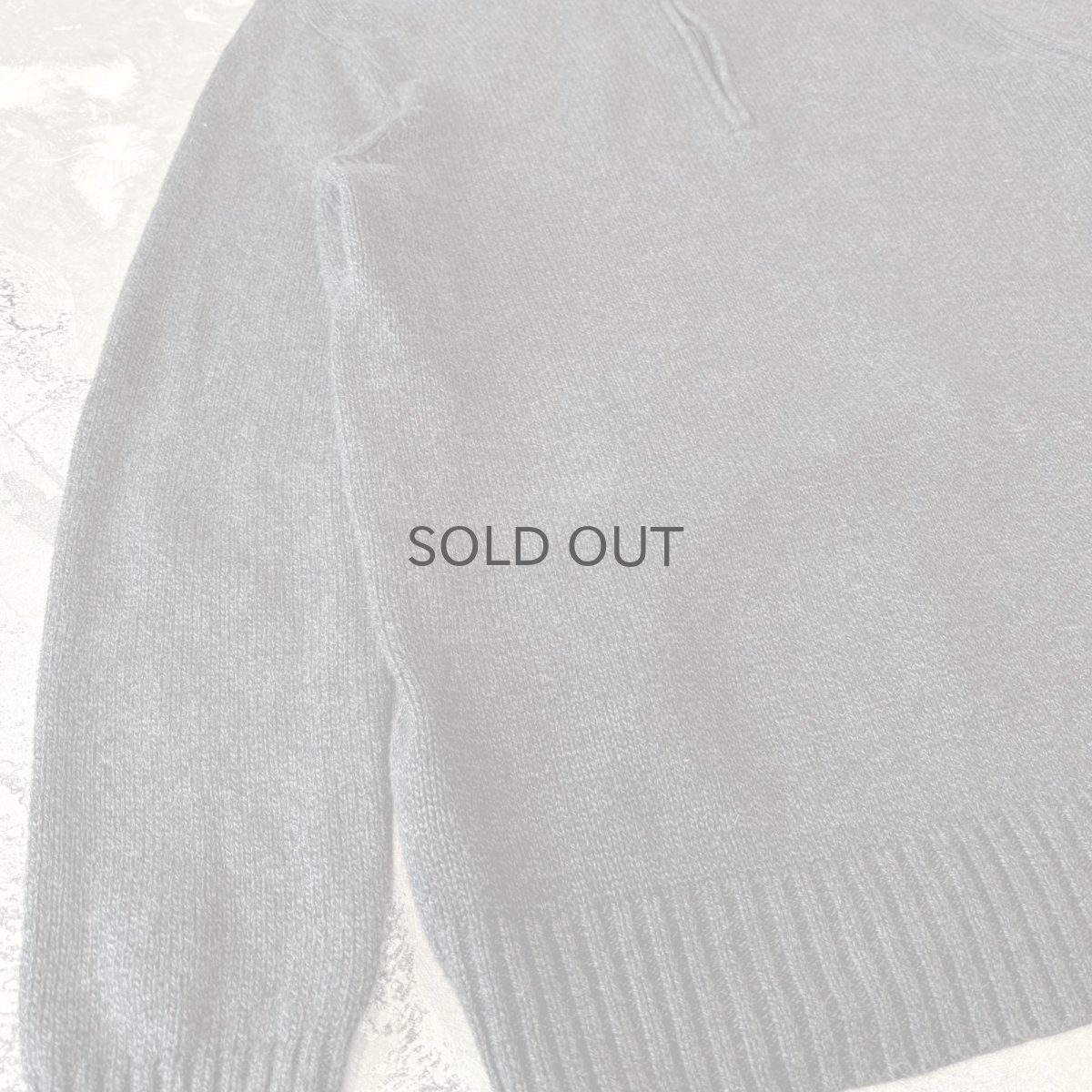 画像5: 【CALVIN KLEIN】CHARCOAL COLOR HALF ZIP KNIT SWEATER / Mens L (5)