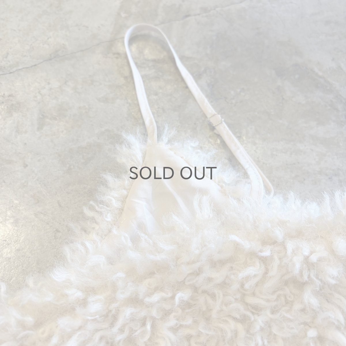 画像8: IVORY COLOR  DESIGN BOA FUR CAMISOLE / Ladies M (8)