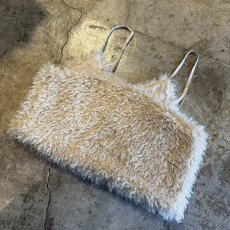 画像9: IVORY COLOR  DESIGN BOA FUR CAMISOLE / Ladies M (9)