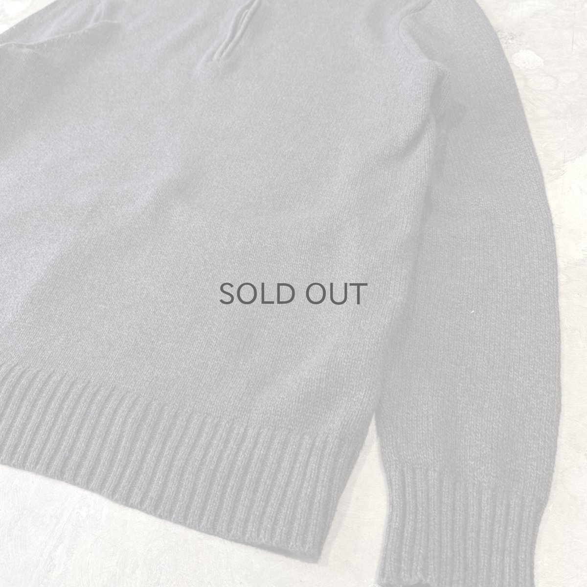 画像6: 【CALVIN KLEIN】CHARCOAL COLOR HALF ZIP KNIT SWEATER / Mens L (6)