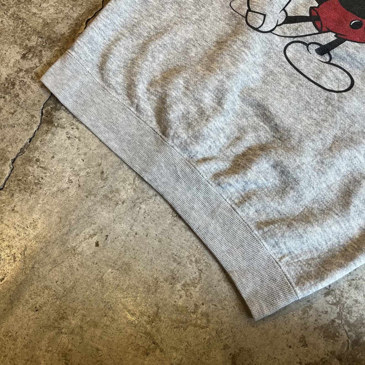 画像4: OLD "MICKEY" PRINTED DESIGN L/S SWEAT / Ladies M(L)(42~44) (4)