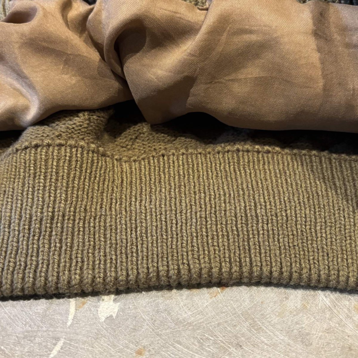 画像8: REAL LEATHER × KNIT SWITCHED SWEATER / Mens XL (8)