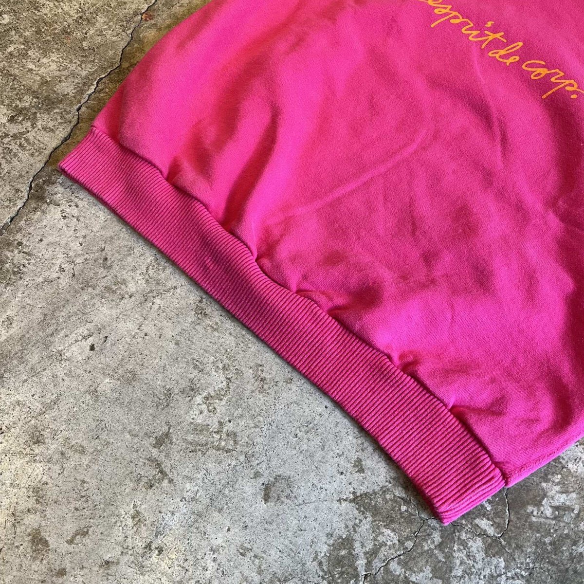 画像4: 【ESPRIT】FRONT LOGO PRINTED DESIGN COLOR L/S SWEAT / Ladies L  (4)