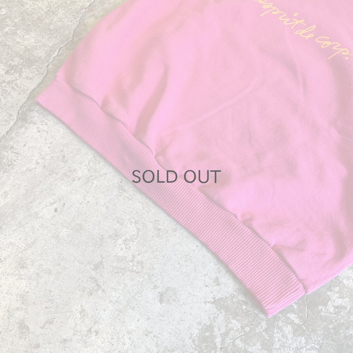 画像4: 【ESPRIT】FRONT LOGO PRINTED DESIGN COLOR L/S SWEAT / Ladies L  (4)