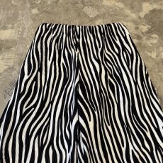画像10: BICOLOR ALL OVER PATTERN WIDE SILHOUETTE RIB PANTS / W26~W36 (10)