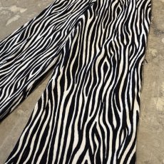 画像6: BICOLOR ALL OVER PATTERN WIDE SILHOUETTE RIB PANTS / W26~W36 (6)