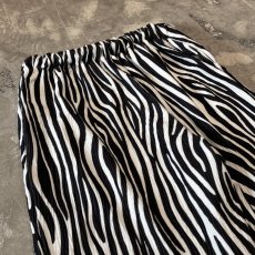 画像9: BICOLOR ALL OVER PATTERN WIDE SILHOUETTE RIB PANTS / W26~W36 (9)