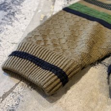 画像7: REAL LEATHER × KNIT SWITCHED SWEATER / Mens XL (7)