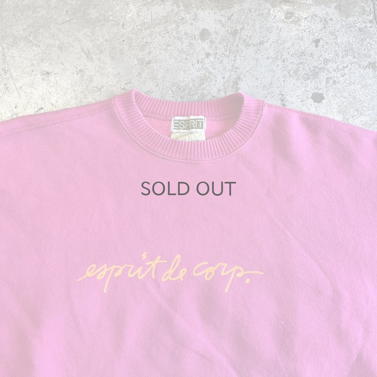 画像8: 【ESPRIT】FRONT LOGO PRINTED DESIGN COLOR L/S SWEAT / Ladies L  (8)