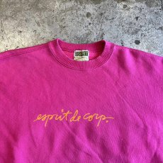 画像8: 【ESPRIT】FRONT LOGO PRINTED DESIGN COLOR L/S SWEAT / Ladies L  (8)