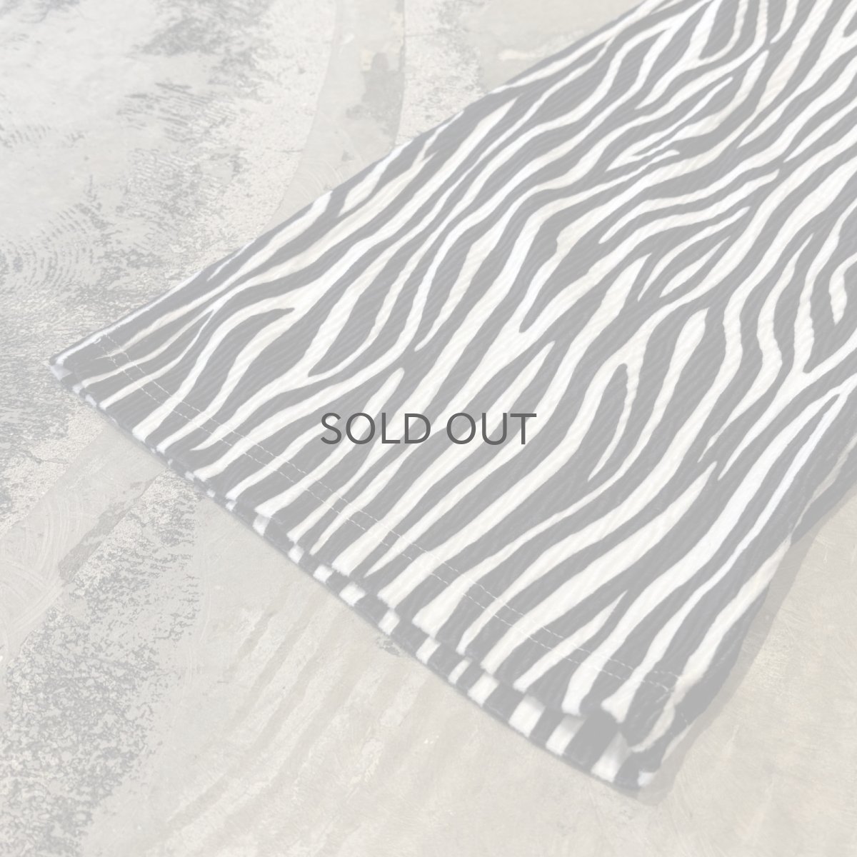 画像8: BICOLOR ALL OVER PATTERN WIDE SILHOUETTE RIB PANTS / W26~W36 (8)