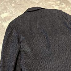 画像8: CHECK PATTERN DOUBLE BREASTED TAILORED JACKET / Mens M / MADE IN ITALY (8)