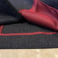 画像10: CHECK PATTERN DOUBLE BREASTED TAILORED JACKET / Mens M / MADE IN ITALY (10)