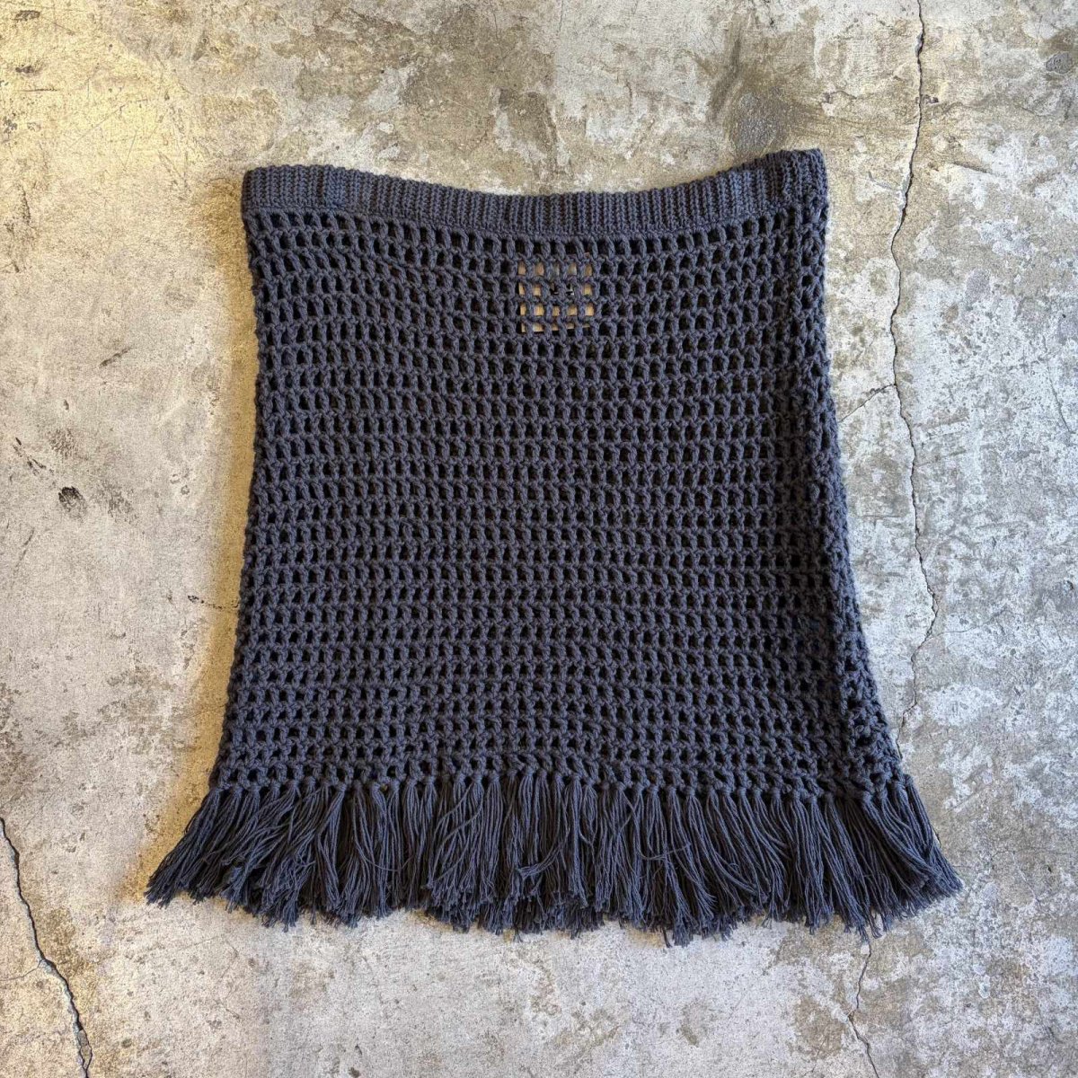 画像1: 【THE GARMENT】MESH LAYERED FRINGE SKIRT / W28~W33 (1)