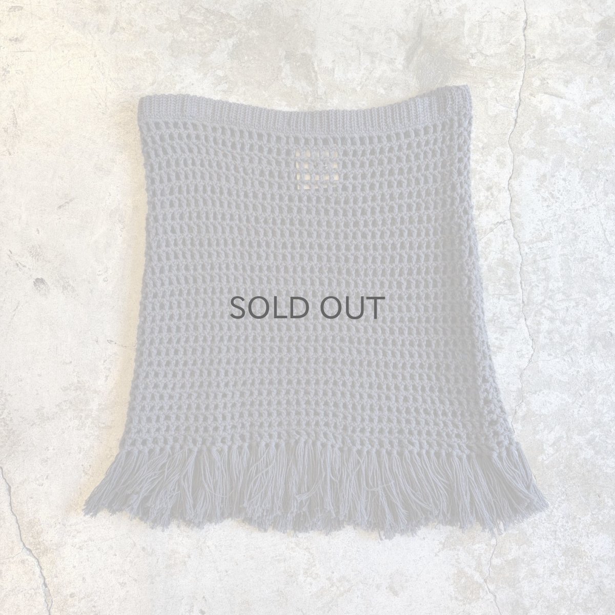 画像1: 【THE GARMENT】MESH LAYERED FRINGE SKIRT / W28~W33 (1)