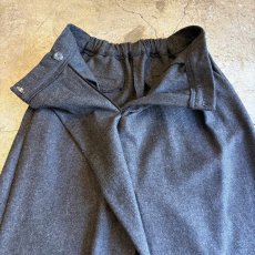 画像8: WRAP DESIGN WIDE SLACKS PANTS / W24~W31 (8)