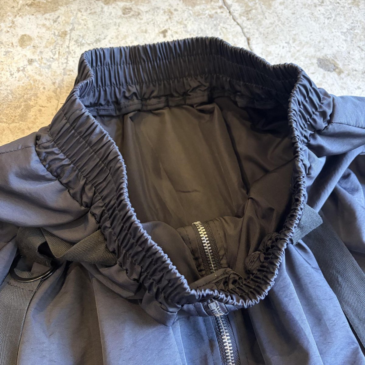 画像8: FRONT ZIP 2BELT DESIGN BALLOON LONG SKIRT / W25~W35 (8)