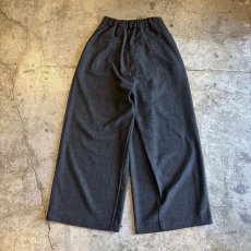 画像2: WRAP DESIGN WIDE SLACKS PANTS / W24~W31 (2)