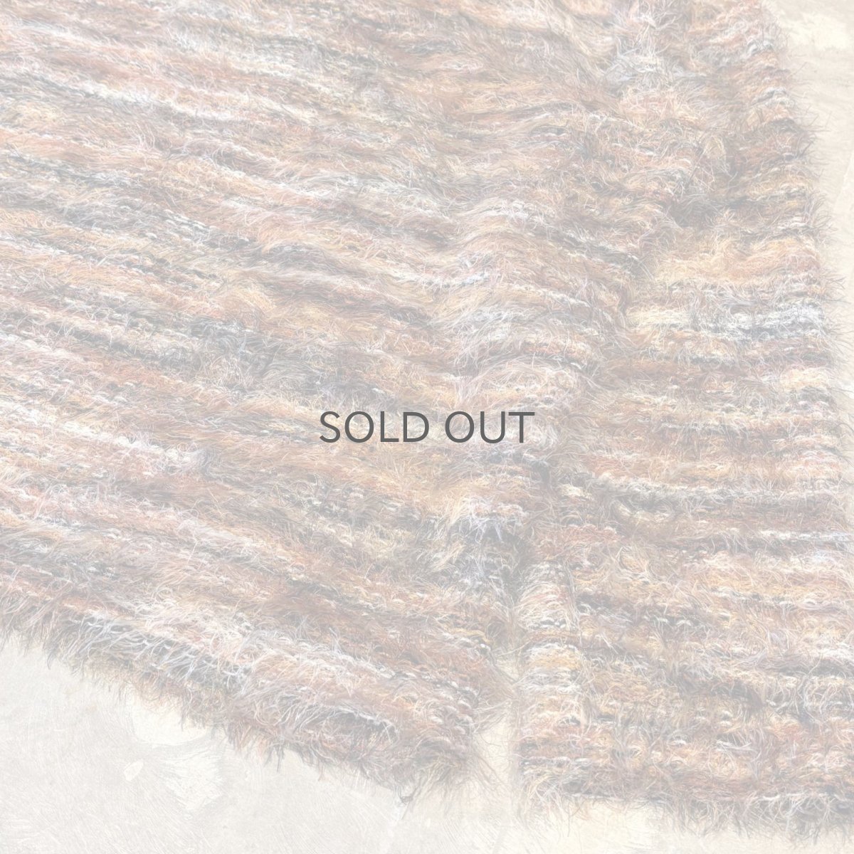 画像6: MULTI BORDER PATTERN SHAGGY KNIT SWEATER / Mens XL(L) (6)