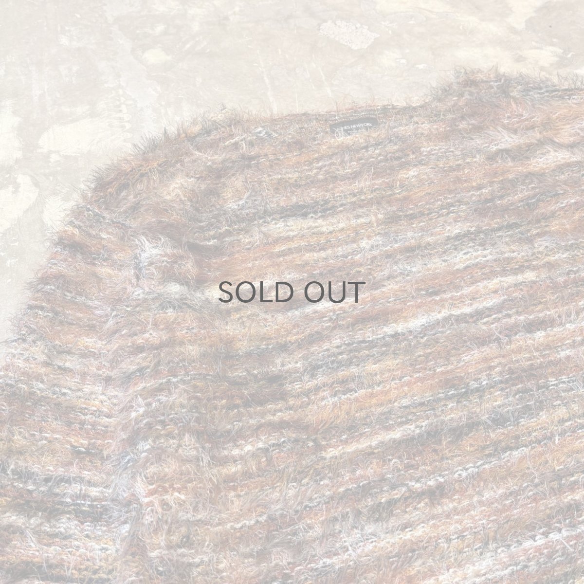 画像3: MULTI BORDER PATTERN SHAGGY KNIT SWEATER / Mens XL(L) (3)