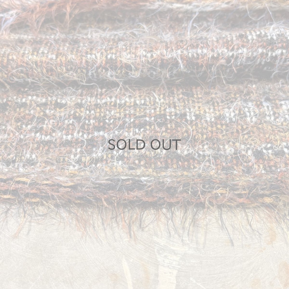 画像8: MULTI BORDER PATTERN SHAGGY KNIT SWEATER / Mens XL(L) (8)