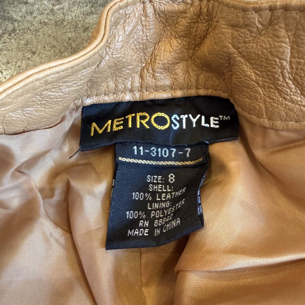 画像10: COLOR DESIGN REAL LEATHER PANTS / W28 (10)