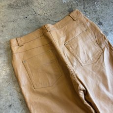 画像8: COLOR DESIGN REAL LEATHER PANTS / W28 (8)