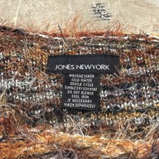 画像10: MULTI BORDER PATTERN SHAGGY KNIT SWEATER / Mens XL(L) (10)